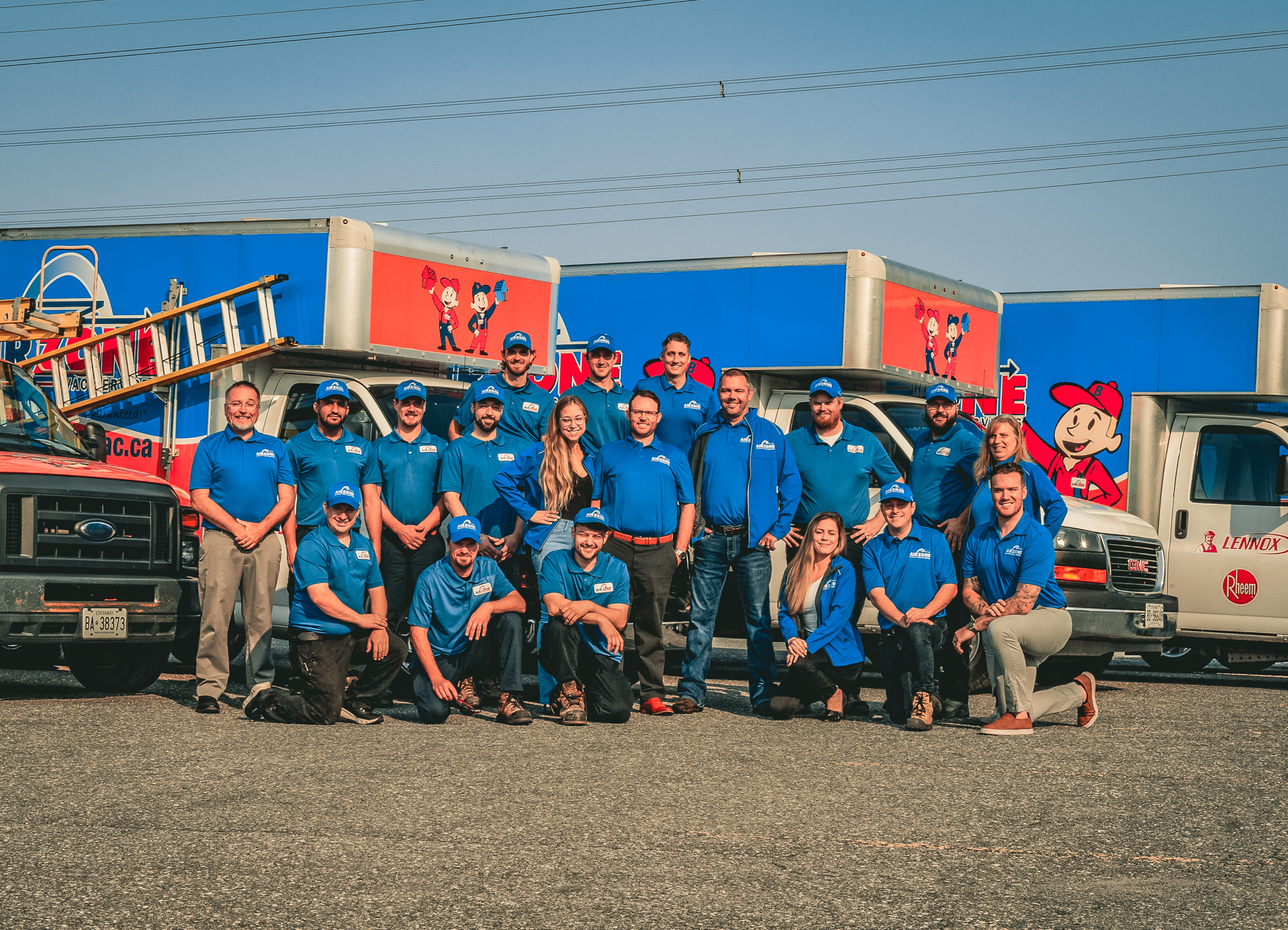 AirZone HVAC Services team and service vans in Ottawa.